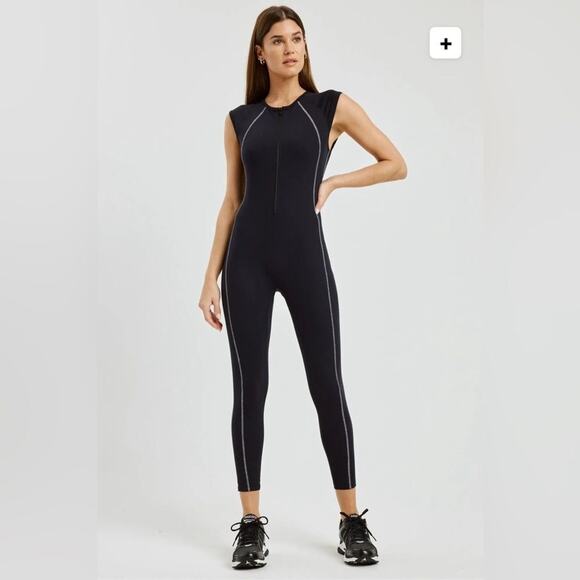Year of Ours Jumpsuit XL Night Track black scuba - Picture 1 of 6